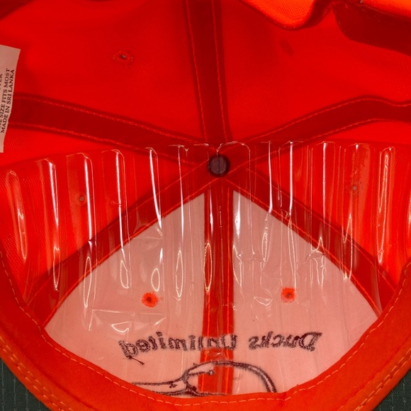 Hunter Orange Ducks Unlimited hat/cap With Duck Logo - Picture 10 of 11